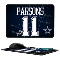 Keyscaper Micah Parsons Dallas Cowboys Wireless Charger and Mouse Pad
