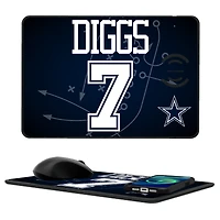 Keyscaper Trevon Diggs Dallas Cowboys Wireless Charger and Mouse Pad