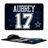 Keyscaper Brandon Aubrey Dallas Cowboys Wireless Charger and Mouse Pad