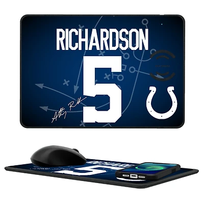 Keyscaper Anthony Richardson Indianapolis Colts Wireless Charger and Mouse Pad