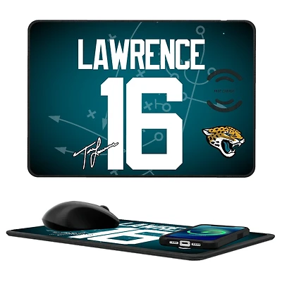 Keyscaper Trevor Lawrence Jacksonville Jaguars Wireless Charger and Mouse Pad