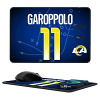 Keyscaper Jimmy Garoppolo Los Angeles Rams Wireless Charger and Mouse Pad