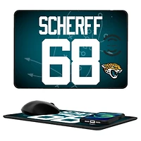 Keyscaper Brandon Scherff Jacksonville Jaguars Wireless Charger and Mouse Pad