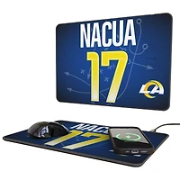 Keyscaper Puka Nacua Los Angeles Rams Wireless Charger and Mouse Pad