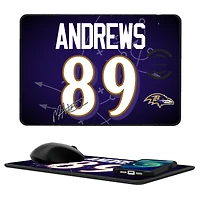 Keyscaper Mark Andrews Baltimore Ravens Wireless Charger and Mouse Pad