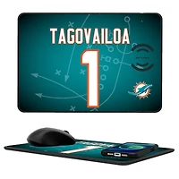Keyscaper Tua Tagovailoa Miami Dolphins Wireless Charger and Mouse Pad