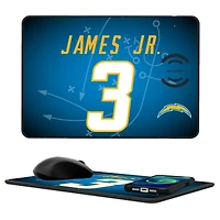 Keyscaper Derwin James Jr. Los Angeles Chargers Wireless Charger and Mouse Pad