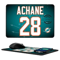 Keyscaper De’Von Achane Miami Dolphins Wireless Charger and Mouse Pad