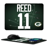 Keyscaper Jayden Reed Green Bay Packers Wireless Charger and Mouse Pad