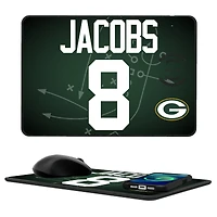 Keyscaper Josh Jacobs Green Bay Packers Wireless Charger and Mouse Pad