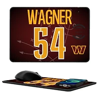 Keyscaper Bobby Wagner Washington Commanders Wireless Charger and Mouse Pad