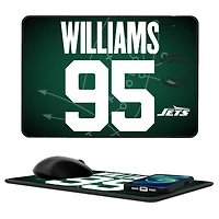 Keyscaper Quinnen Williams New York Jets Wireless Charger and Mouse Pad