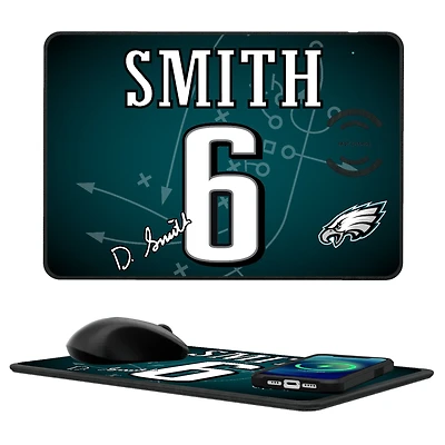 Keyscaper DeVonta Smith Philadelphia Eagles Wireless Charger and Mouse Pad
