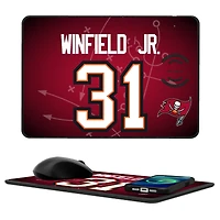 Keyscaper Antoine Winfield Jr. Tampa Bay Buccaneers Wireless Charger and Mouse Pad
