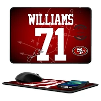 Keyscaper Trent Williams San Francisco 49ers Wireless Charger and Mouse Pad