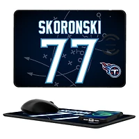 Keyscaper Peter Skoronski Tennessee Titans Wireless Charger and Mouse Pad