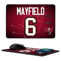 Keyscaper Baker Mayfield Tampa Bay Buccaneers Wireless Charger and Mouse Pad