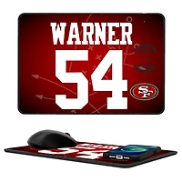 Keyscaper Fred Warner San Francisco 49ers Wireless Charger and Mouse Pad