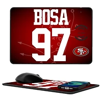 Keyscaper Nick Bosa San Francisco 49ers Wireless Charger and Mouse Pad