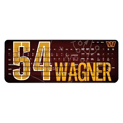Keyscaper Bobby Wagner Washington Commanders Wireless Keyboard