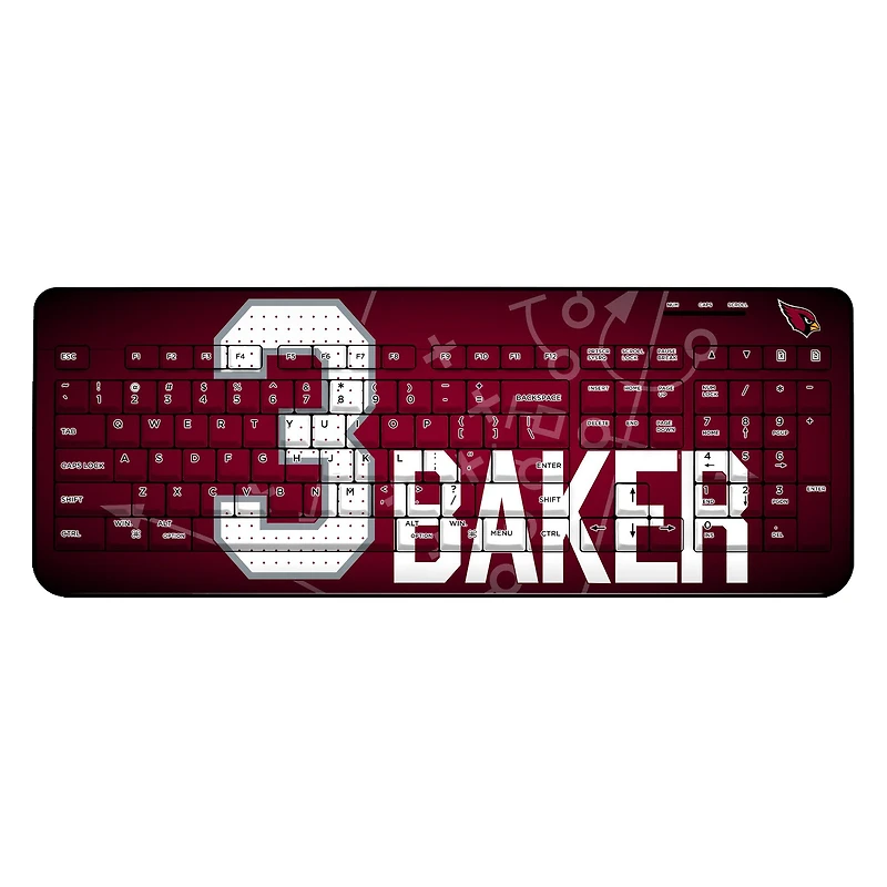 Keyscaper Budda Baker Arizona Cardinals Wireless Keyboard