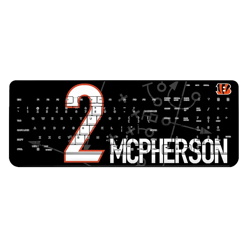 Keyscaper Evan McPherson Cincinnati Bengals Wireless Keyboard