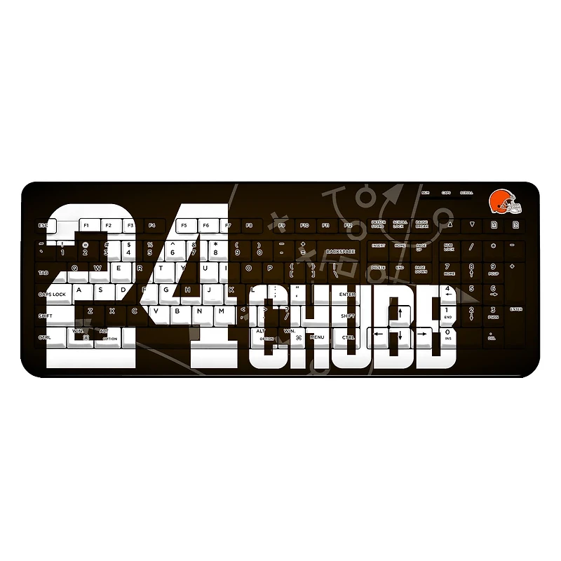 Keyscaper Nick Chubb Cleveland Browns Wireless Keyboard