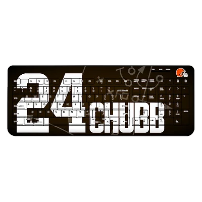 Keyscaper Nick Chubb Cleveland Browns Wireless Keyboard