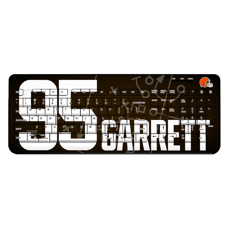 Keyscaper Myles Garrett Cleveland Browns Wireless Keyboard