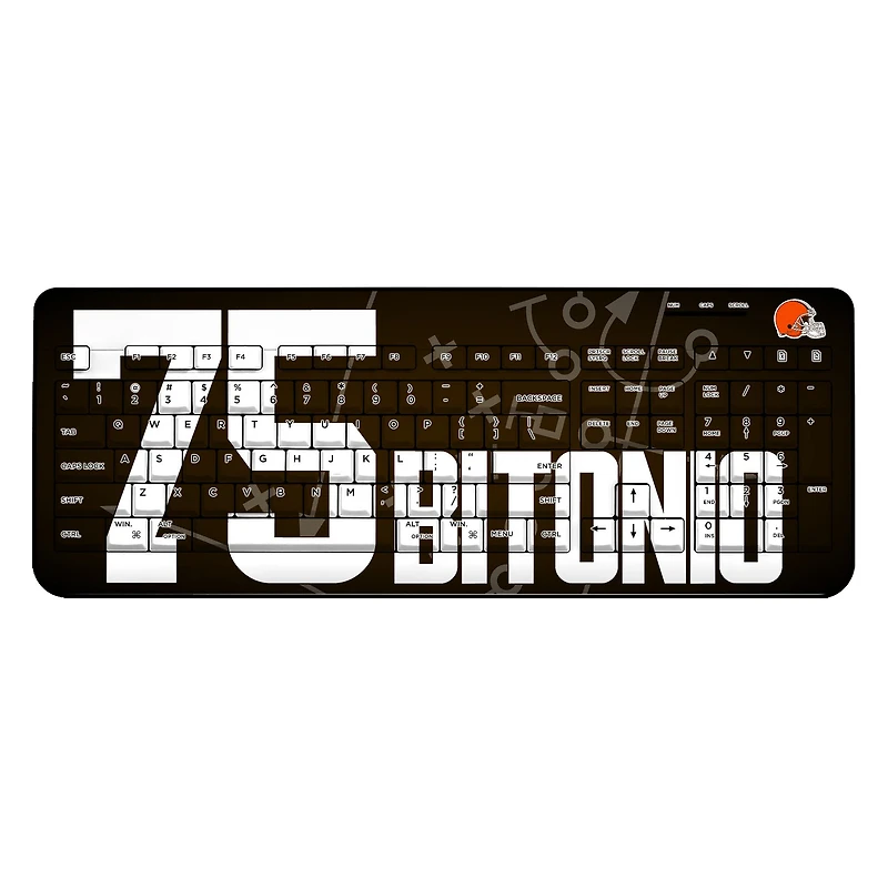 Keyscaper Joel Bitonio Cleveland Browns Wireless Keyboard