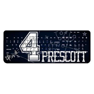 Keyscaper Dak Prescott Dallas Cowboys Wireless Keyboard