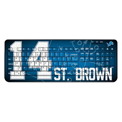 Keyscaper Amon-Ra St. Brown Detroit Lions Wireless Keyboard