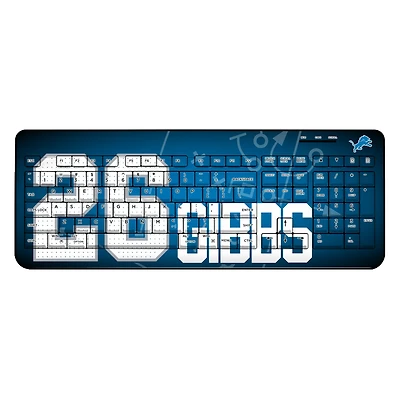 Keyscaper Jahmyr Gibbs Detroit Lions Wireless Keyboard
