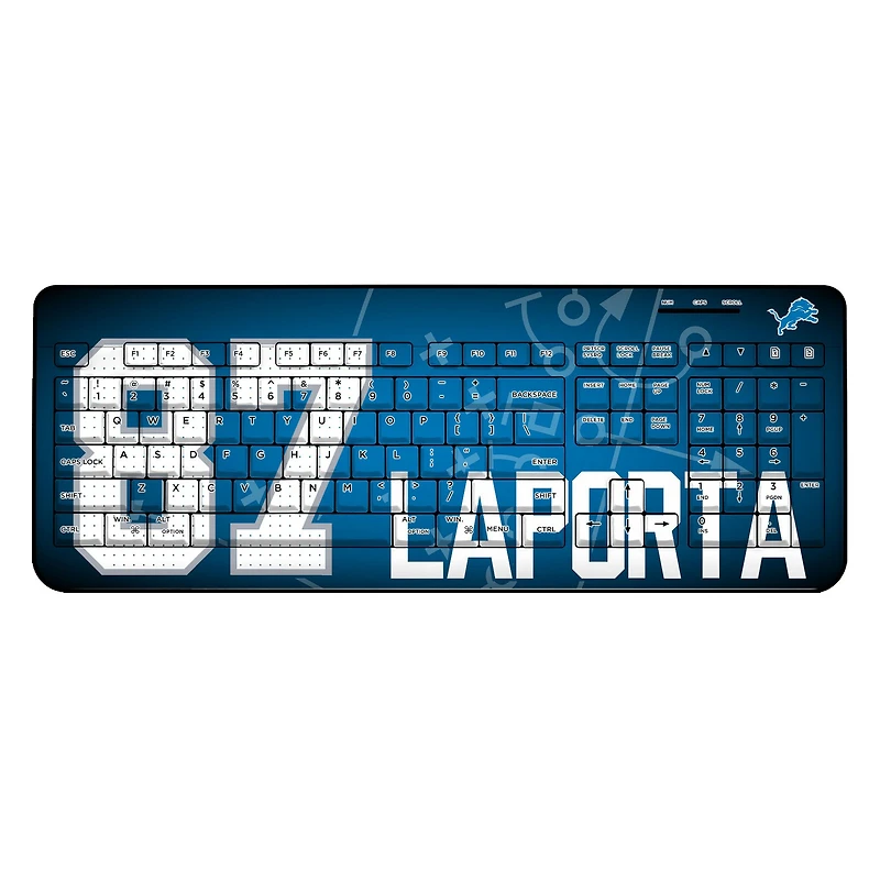 Keyscaper Sam LaPorta Detroit Lions Wireless Keyboard