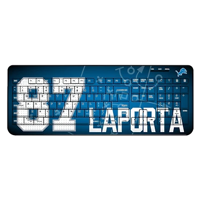 Keyscaper Sam LaPorta Detroit Lions Wireless Keyboard