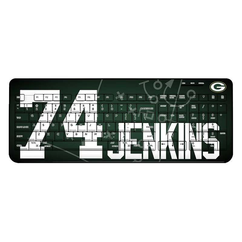 Keyscaper Elgton Jenkins Green Bay Packers Wireless Keyboard