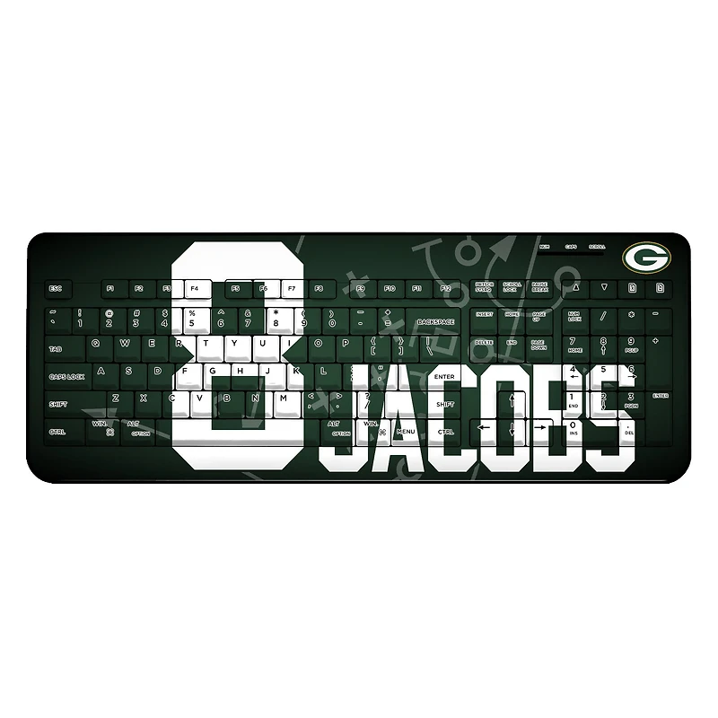 Keyscaper Josh Jacobs Green Bay Packers Wireless Keyboard