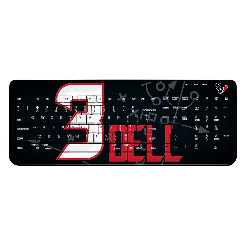 Keyscaper Tank Dell Houston Texans Wireless Keyboard