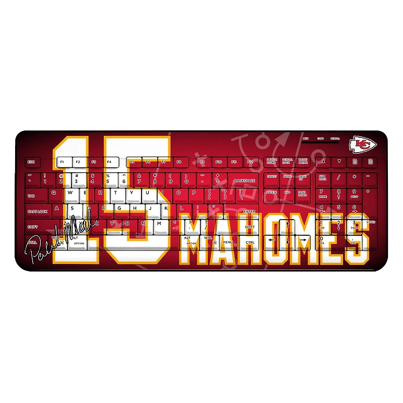 Keyscaper Patrick Mahomes Kansas City Chiefs Wireless Keyboard