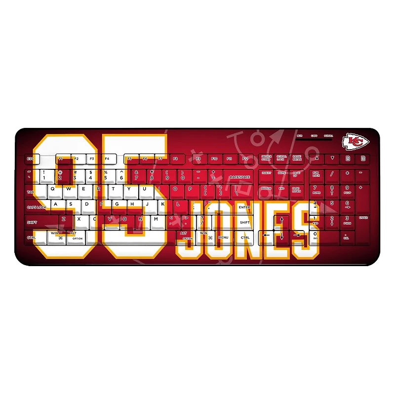 Keyscaper Chris Jones Kansas City Chiefs Wireless Keyboard