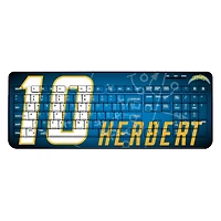 Keyscaper Justin Herbert Los Angeles Chargers Wireless Keyboard