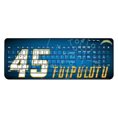 Keyscaper Tuli Tuipulotu Los Angeles Chargers Wireless Keyboard