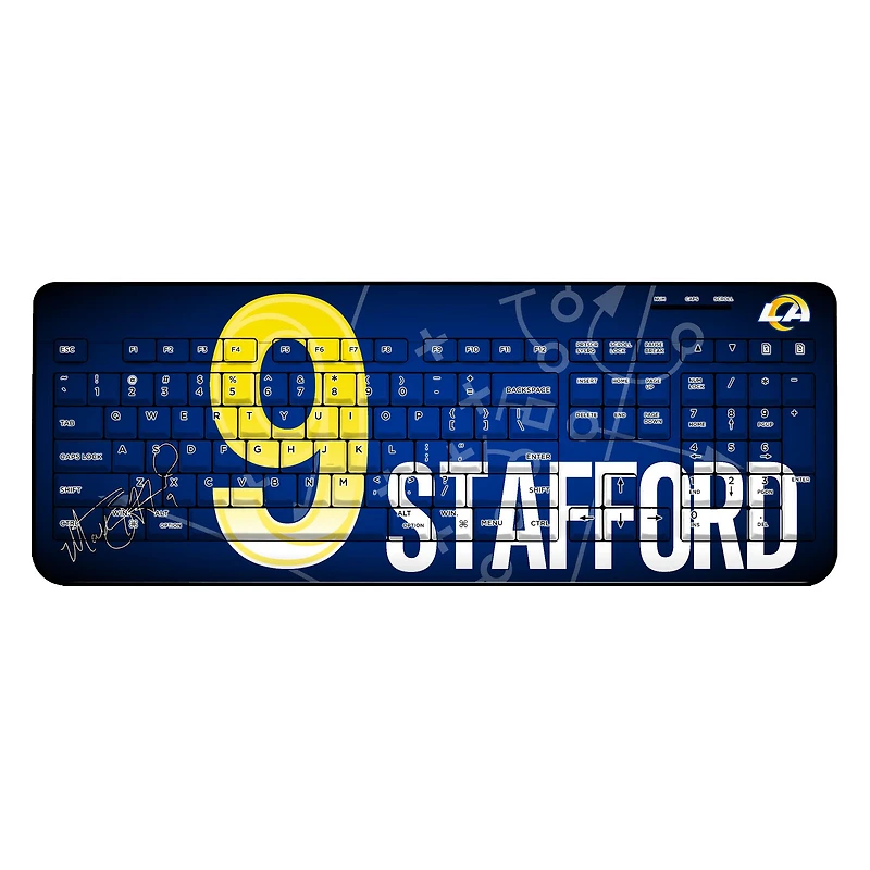 Keyscaper Matthew Stafford Los Angeles Rams Wireless Keyboard