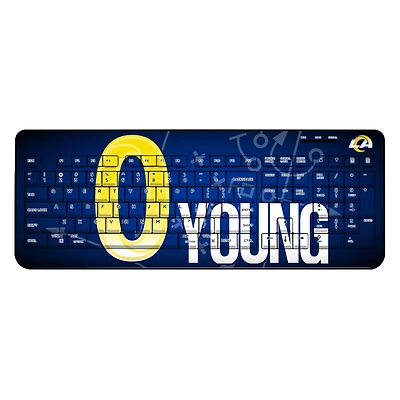 Keyscaper Byron Young Los Angeles Rams Wireless Keyboard