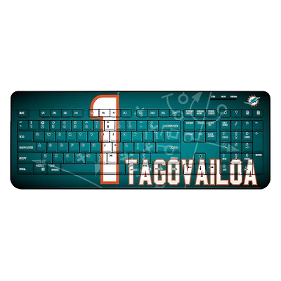 Keyscaper Tua Tagovailoa Miami Dolphins Wireless Keyboard
