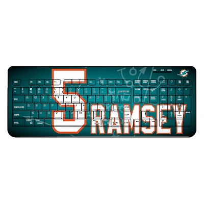 Keyscaper Jalen Ramsey Miami Dolphins Wireless Keyboard
