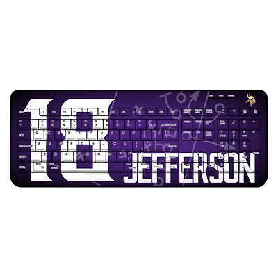 Keyscaper Justin Jefferson Minnesota Vikings Wireless Keyboard
