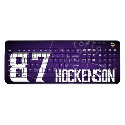 Keyscaper T.J. Hockenson Minnesota Vikings Wireless Keyboard