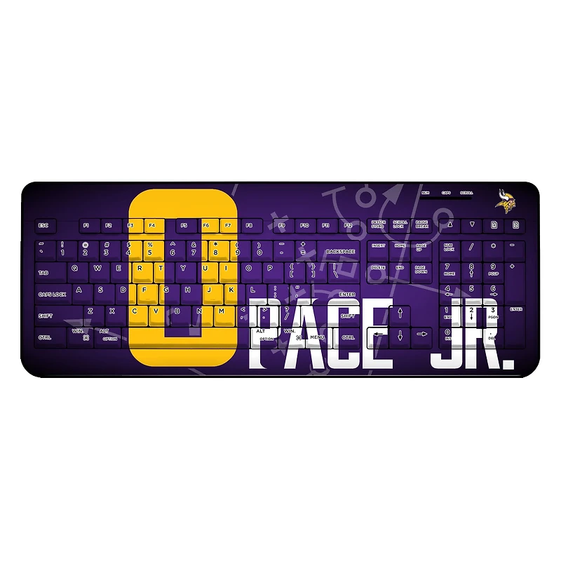 Keyscaper Ivan Pace Jr Minnesota Vikings Wireless Keyboard