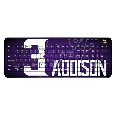 Keyscaper Jordan Addison Minnesota Vikings Wireless Keyboard